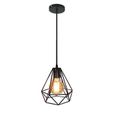 Luminaire Industrielle De Noir Pendentif Suspension Diamant Lampe Lustre Fer Uni Rétro rdQtxshC