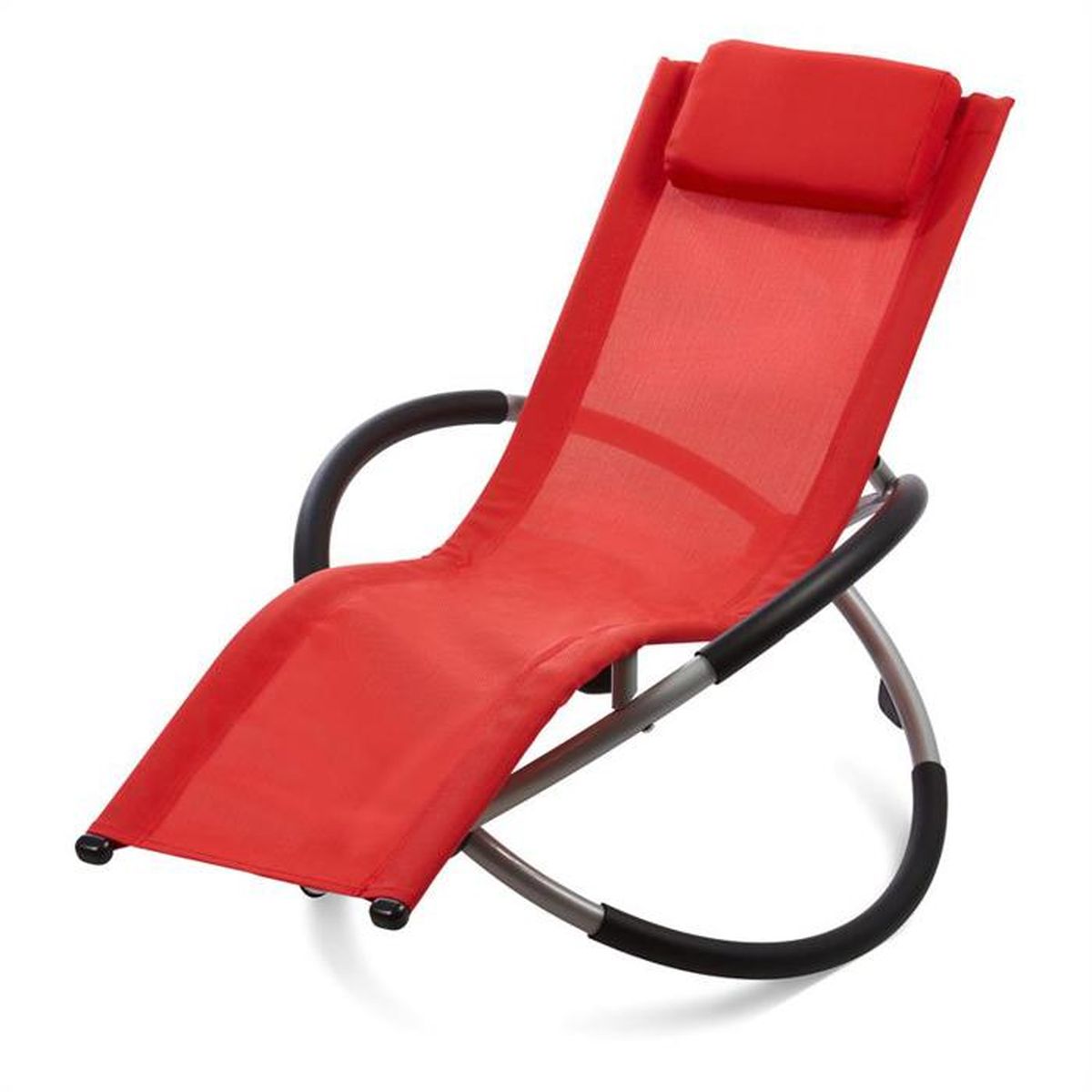 Chaise Longue à Bascule Blumfeldt The Big Easy - Confort Ergonomique, Toit Imperméable, Supporte Jusqu'à 350 Kg - Pour Jardin, Terrasse, Balcon