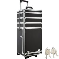 VALISE - BAGAGE TECTAKE Valise Mixte Trolley 400722 - Rigide - Noi VALISE - BAGAGE TECTAKE Valise Mixte Trolley 400722 - Rigide - Noi