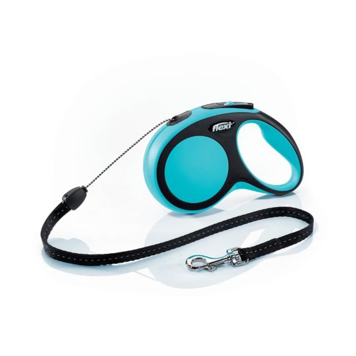 TRIXIE Laisse corde Flexi New - S : 5m - Bleu - Pour chien