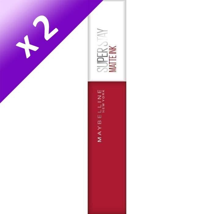 Produit shopeco.fr : MAYBELLINE New York Superstay Matte Ink Rouge à lèvre - 20 Pioneer (Lot de 2)