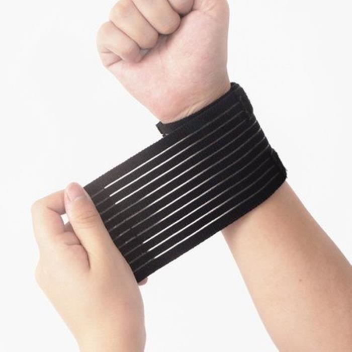 Bandages De Poignet SINOVATI - 50x8cm, 80% Coton élasthanne, Pour Fitness, Crossfit Et Powerlifting