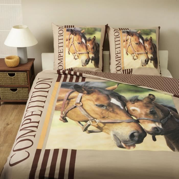 Housse de couette cheval 200x200 - Achat / Vente Housse de ...