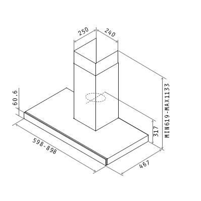 Hotte Décorative Murale Joy PRF0038486 E1