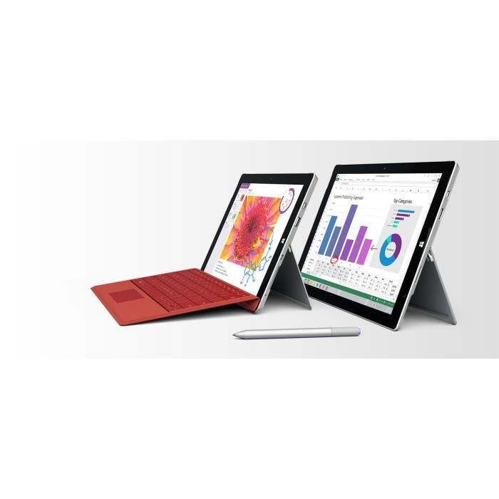 Microsoft surface 3 4 go ram 128 go ssd disque1