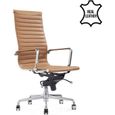 100Cuir Fauteuil De Madrid Cognac Bureau ZPOkuTXi