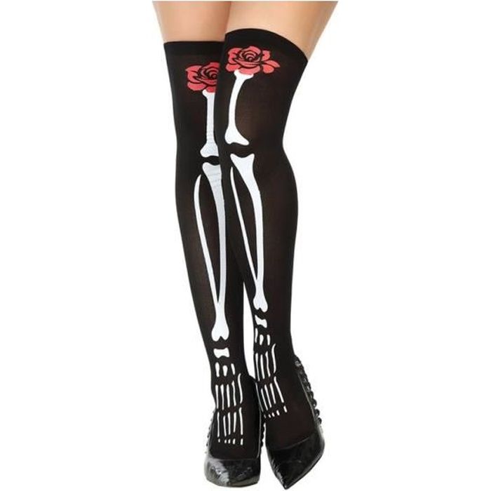 Collants squelette Adultes Femmes