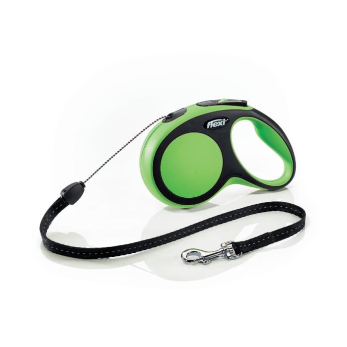 TRIXIE Laisse corde Flexi New - S : 5m - Vert - Pour chien