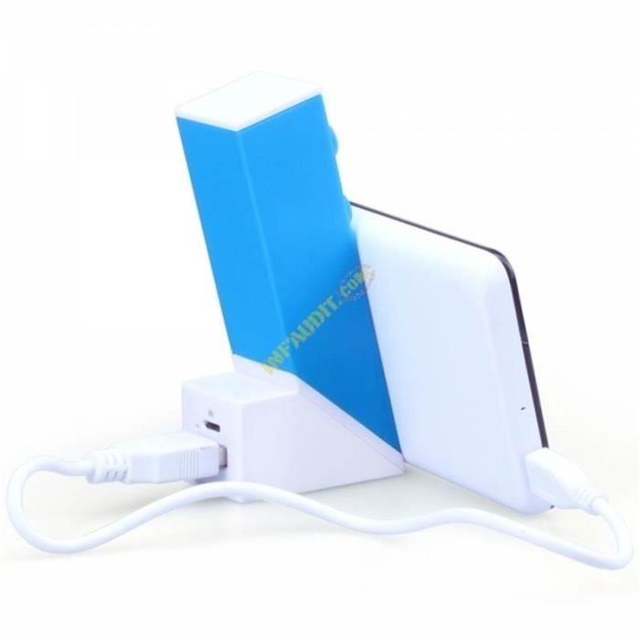 WE Batterie externe 2600mAh 1 port USB 1A - Bleu