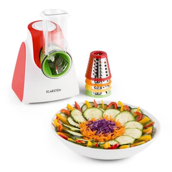 Klarstein Carrot & Rock Rape électrique, mandoline électrique pour légumes,
