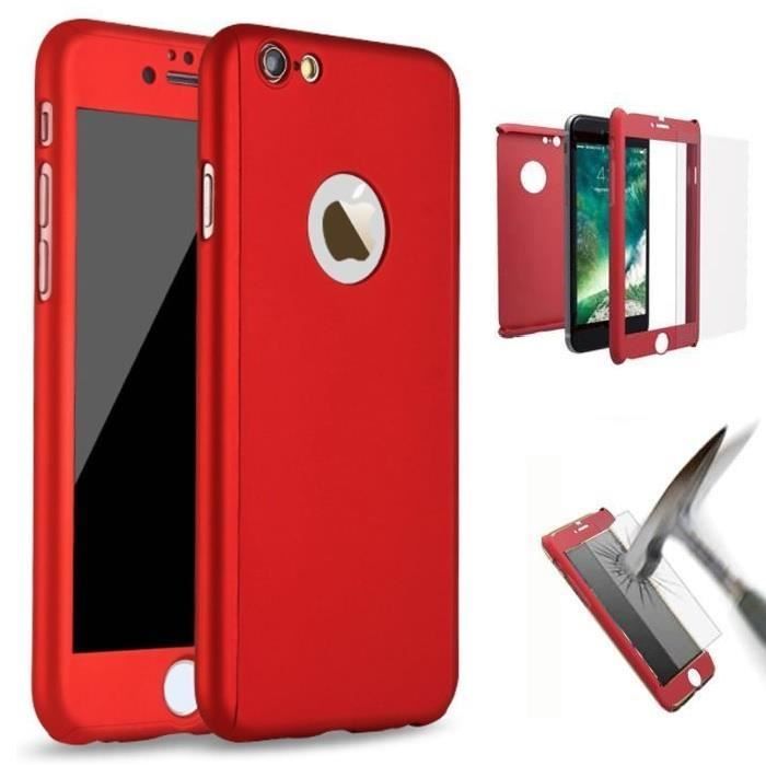 coque integrale iphone 8 rouge