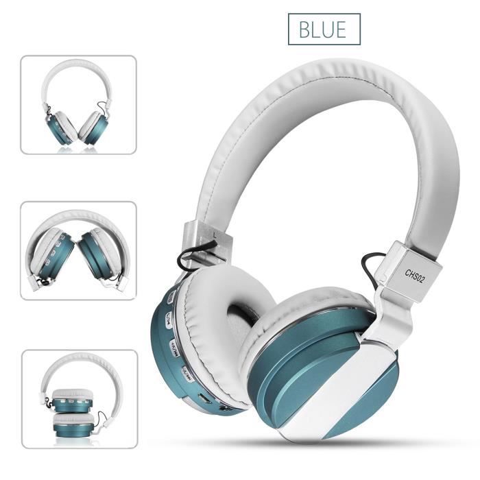 Bluetooth Casque écouteur Nfc Hifi Pliable Sans Fil Headset Audio