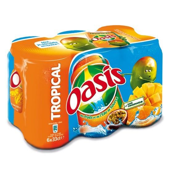 OASIS Tropical 6x33cl Achat / Vente soda thé glacé OASIS Tropical 6x33cl Cdiscount