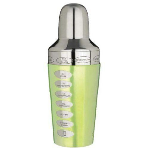   SET COCKTAIL Trudeau   Shaker   600 ml Recettes   Vert Et Inox