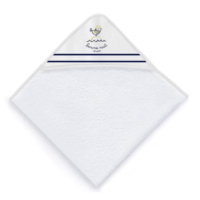 ABSORBA Sortie de bain Bord de mer - 100% coton - 100 x 100 cm
