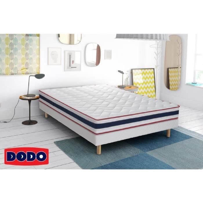 DODO Sommier tapissier en bois massif 140 x 190 cm - 14 lattes fixes - SALVIA