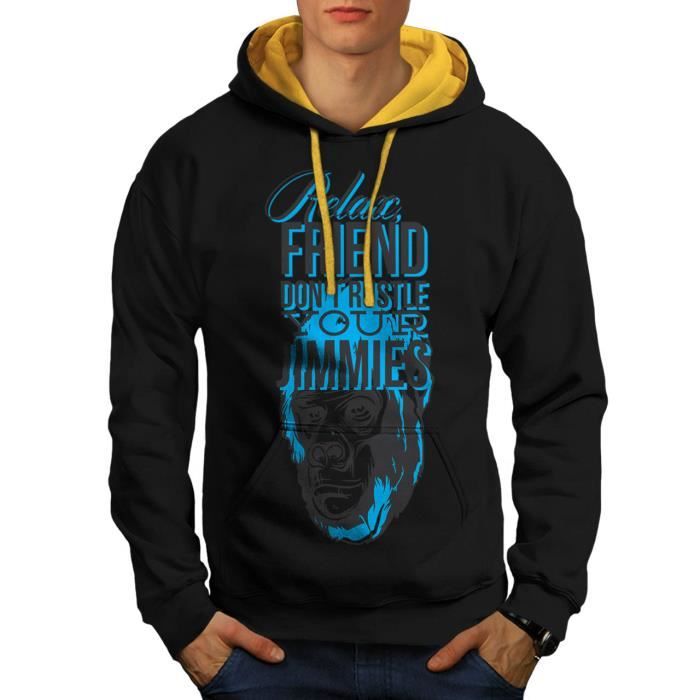 Slogan Gorille Détendre Ami Sweat Se Men Singe Capuche S 2xl Cool À ptqXqdxwcB