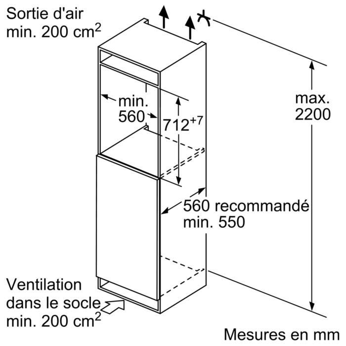 Siemens - congélateur intégrable à1