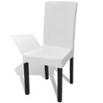 Dos Extensibles Housses À Droit 6pcs Fête De Chaise Blanches Décor wZPkXTOiu