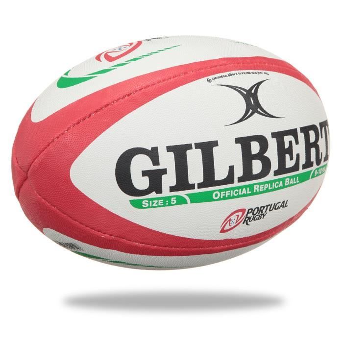 GILBERT Ballon de rugby Replique Portugal Taille 5 Homme