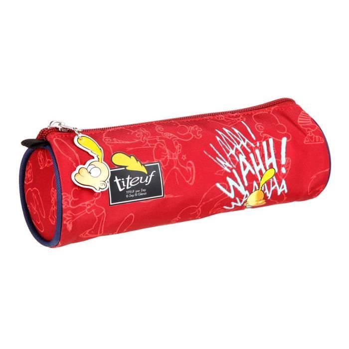TITEUF Trousse - 1 Compartiment - 22 cm - Rouge - Primaire - Enfant Garçon