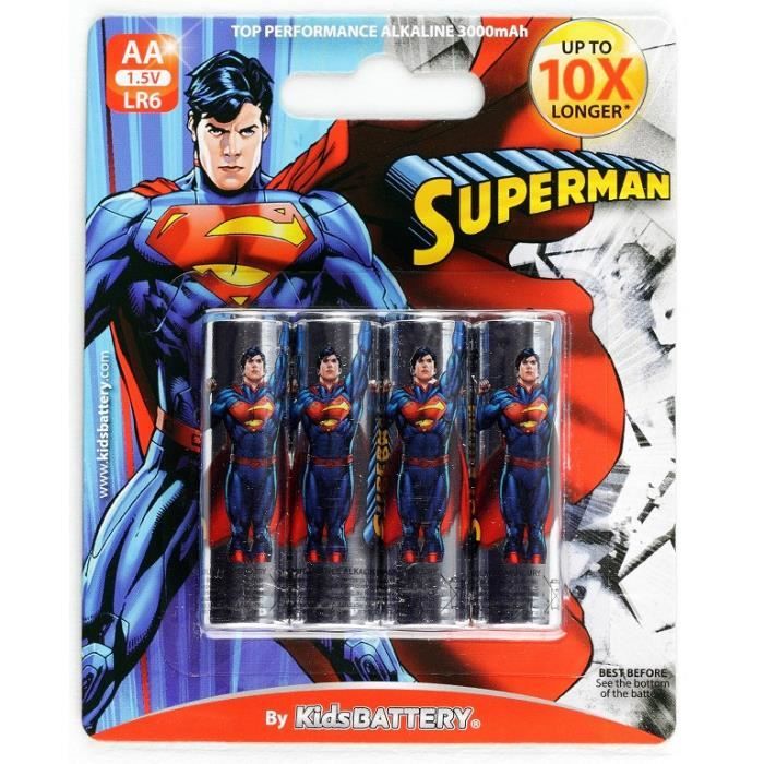 SUPERMAN 4 Piles LR06/AA