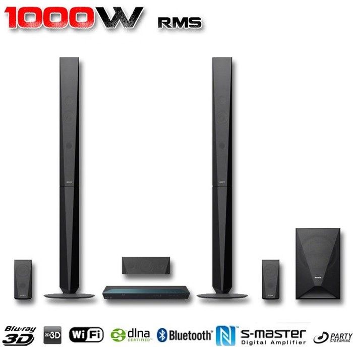 SONY BDV-E4100 Home Cinéma 5.1 Blu Ray 3D - Bluetooth - Wi-Fi intégré - 1000W