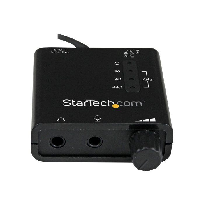 STARTECH Carte son externe USB avec sortie audio numérique SPDIF - Convertisseur DAC USB vers audio stéréo 3,5 mm