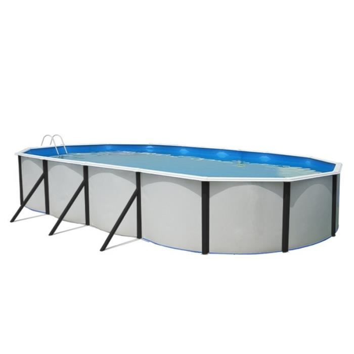 ELEGANCE Piscine ovale en acier 730x366x120cm