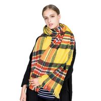 ECHARPE - FOULARD Unisexe surdimensionné à carreaux Echarpe chaud, C ECHARPE - FOULARD Unisexe surdimensionné à carreaux Echarpe chaud, C