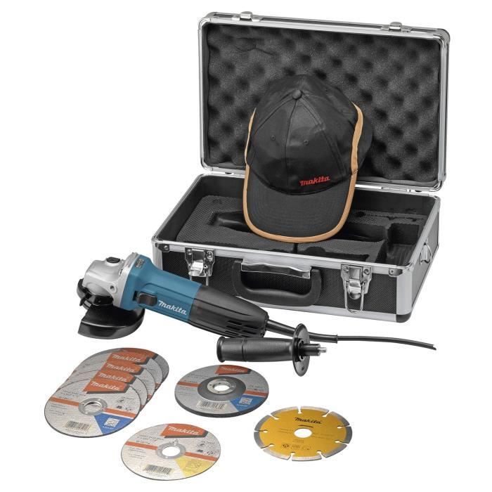 MAKITA Meuleuse 125mm 720W + 7 disques