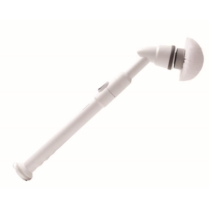 TURBO SCRUB PRO Kit de nettoyage électrique 360° - 3 têtes - Manche télescopique