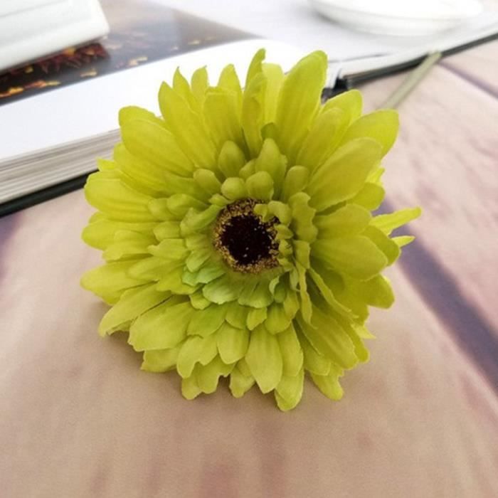 10pcs Artificielle Gerbera Bouquet Fleurs Artificielles Belle