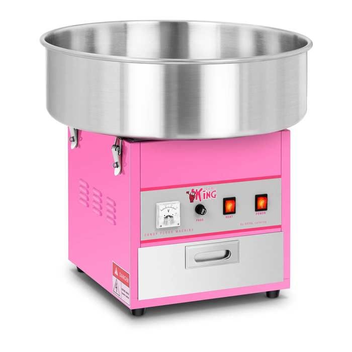 Machine à Barbe à Papa Royal Catering RCZK-1200-BG - 1200W, Cuve 52cm, Turquoise - Professionnelle Ou Maison