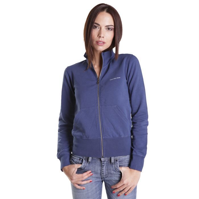 Sweatshirt Calvin Klein CWQ432 751 bleu   Achat / Vente SWEATSHIRT