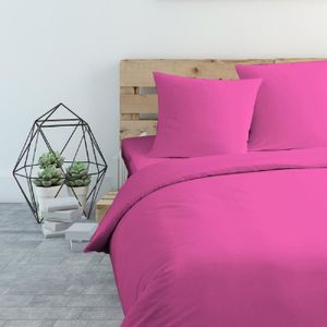 Housse de couette fushia - Achat / Vente Housse de couette ...