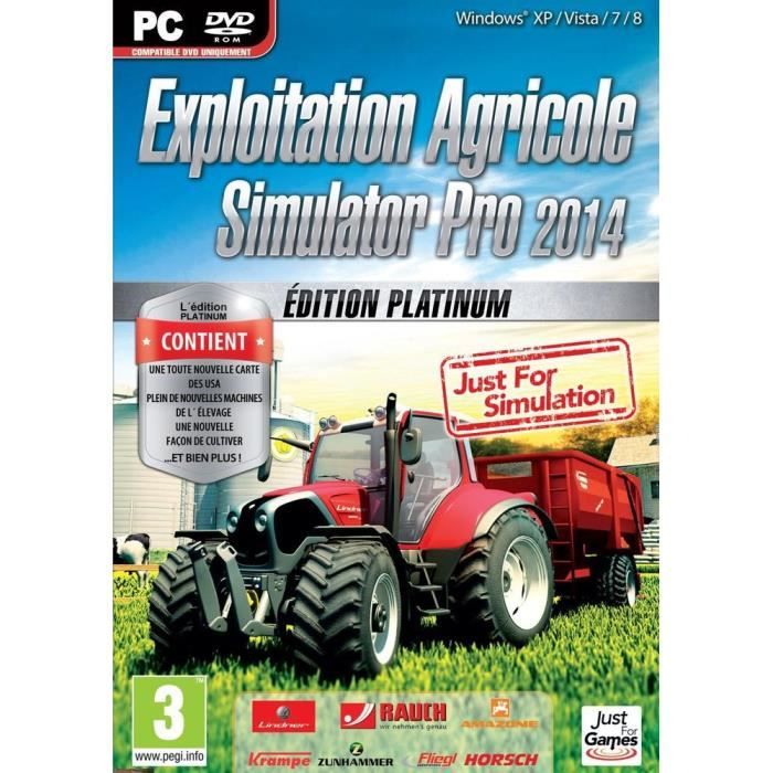 Exploitation Agricole Simulator 14 Platinum Jeu PC