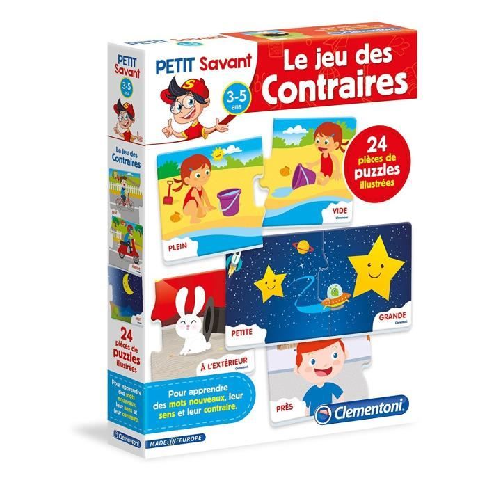 CLEMENTONI - Jeu d'Apprentissage - Le Jeu des Contraires