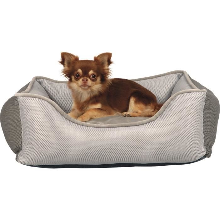 TRIXIE Lit Aiko - 75x65 cm - Gris clair et gris - Pour chien