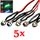 5x 6mm 12V Voiture Voyant LED Feu Borne Lumière Co