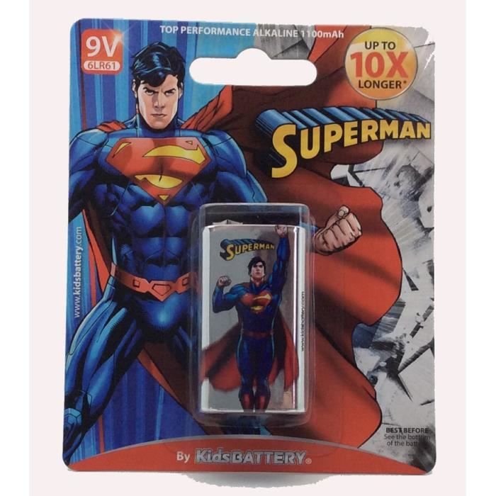 SUPERMAN Pile 9 volts 6LR61