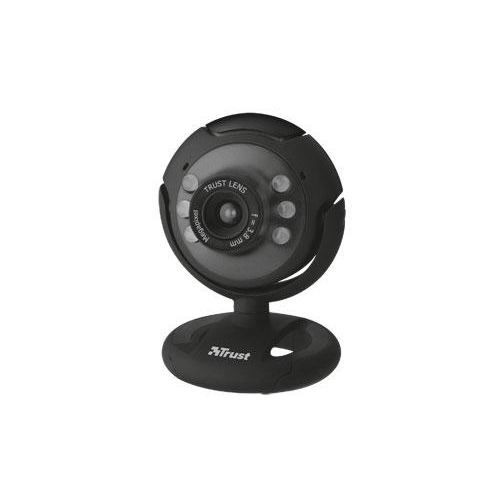 TRUST Webcam avec LED - Noir