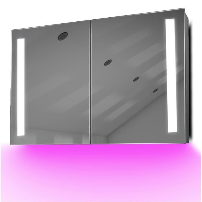 Armoire De Toilette Anti Buee Avec Capteur Et Prise Rasoir