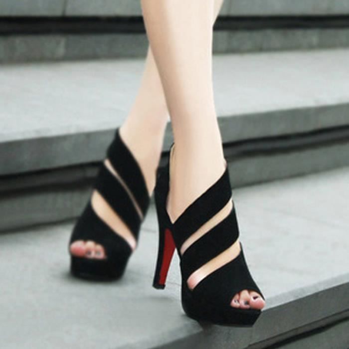 Talons Sexy Talon Escarpins Femme Chaussures À Haut Sandales TcFK1Jl