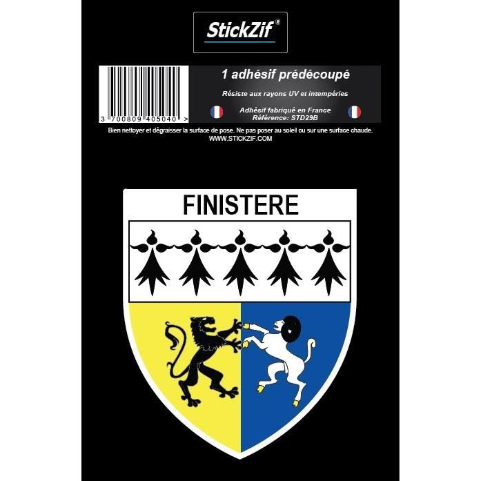 STICKZIF 1 Adhésif Blason Finistere STD29B