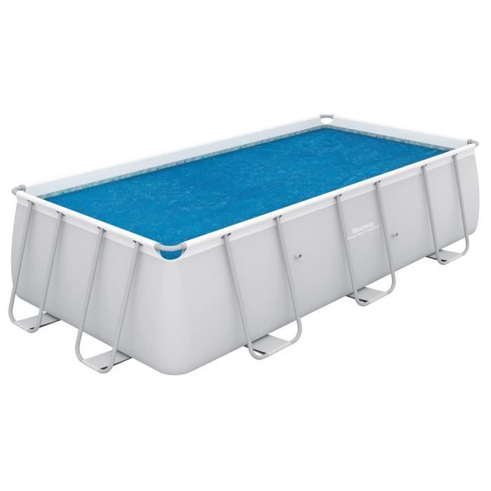 BESTWAY Bâche solaire pour Power Steel Frame Pools 956x488x132cm - 927x454cm