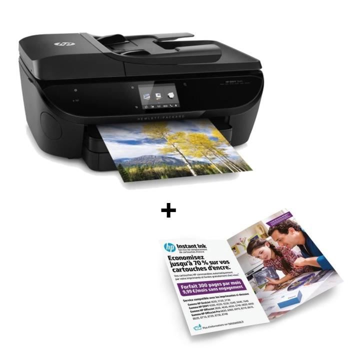 Imprimante HP Envy 7640 + Forfait Instant Ink 300 pages