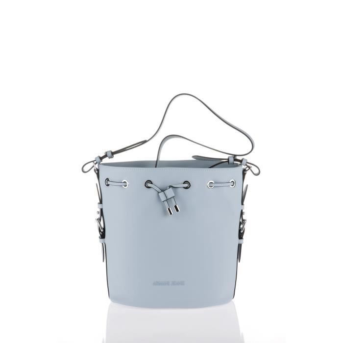 ARMANI JEANS - Sac Seau en Similcuir Bleu Ciel - Femme