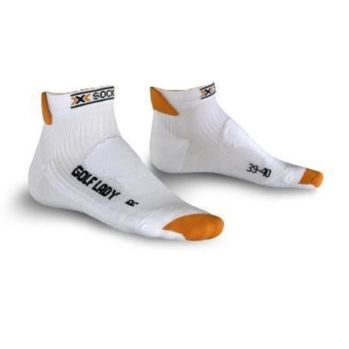 X-BIONIC Chaussettes de Golf Femme Bleur et Orange