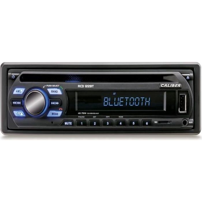 CALIBER RCD122BT Autoradio CD/USB/SD et Bluetooth - 300 W